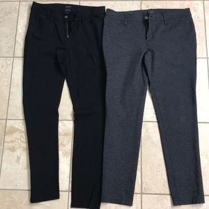 Ann Taylor Ponte Pants - Black pair and Grey pair